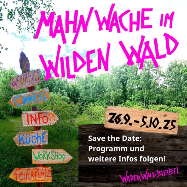 Mahnewache im Wilden Wald